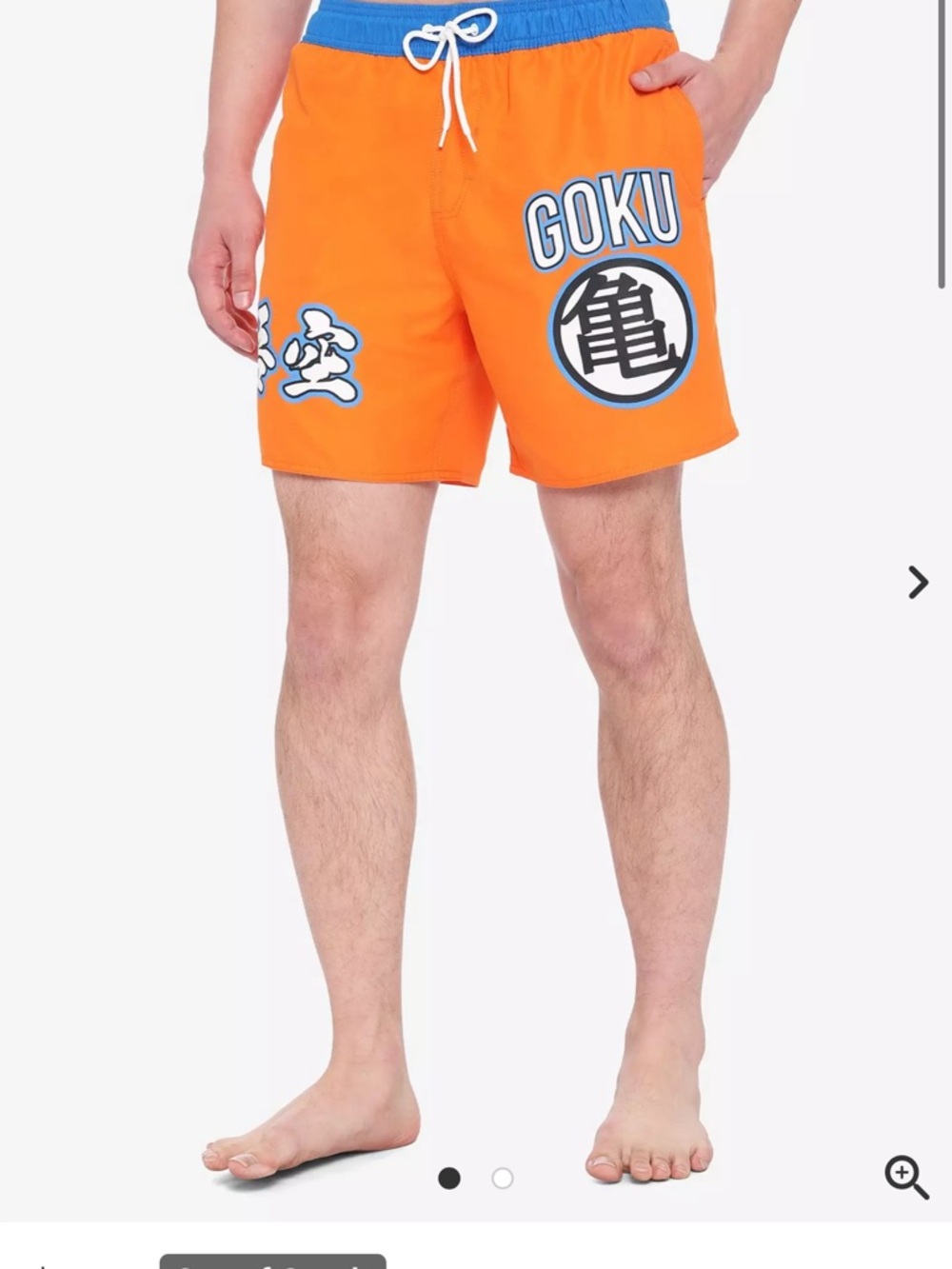 Goku Orange Men's Swim Shorts